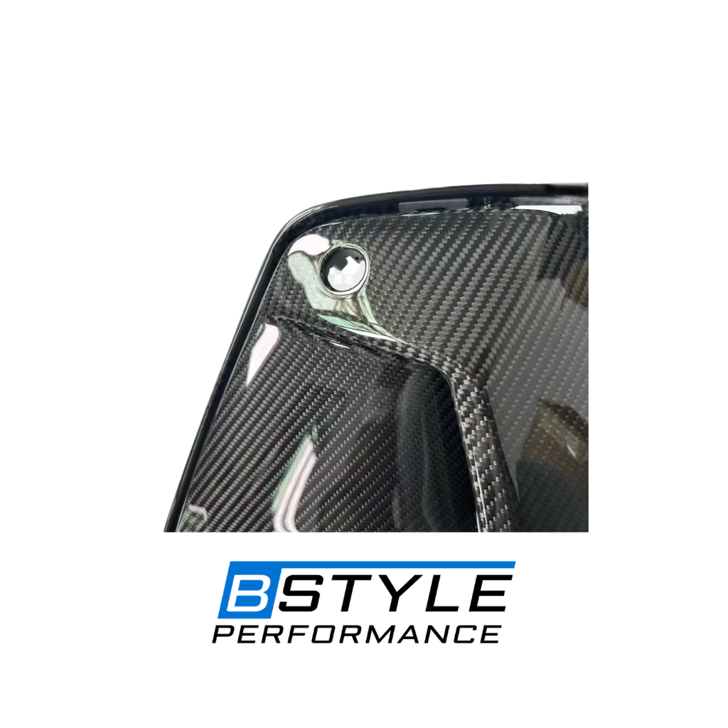 BMW 5 Series G60 & G61 M Sport Real Dry Carbon Fiber Front Bumper Lip Trim