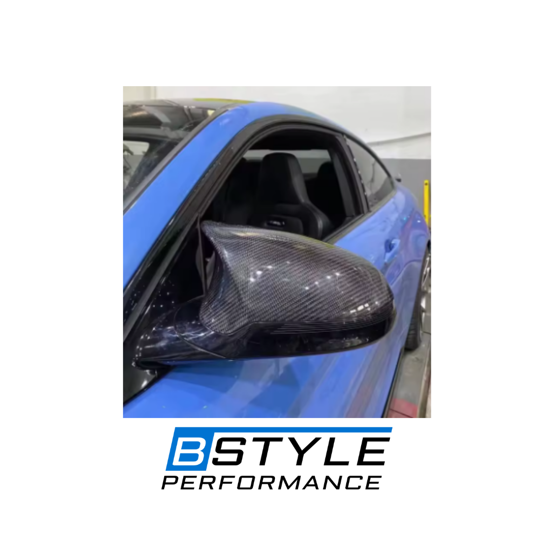 BMW F80 M3 F82 M4 Real Wet Carbon Fiber Side Mirror Cover Overlays