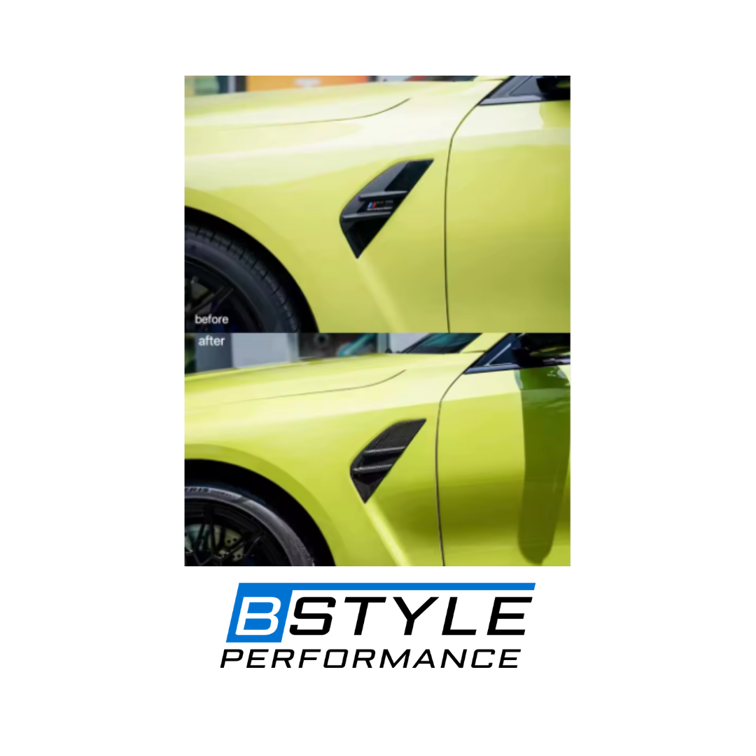 BMW G80 M3 G82 M4 Dry Carbon Fiber Side Fender Flare Trims