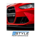 BMW G80 M3 G82 M4 R44 Style Dry Carbon Fiber Front Bumper Side Vent Inlets