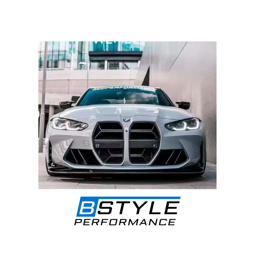 BMW G80 M3 G82 M4 R44 Style Dry Carbon Fiber Front Bumper Side Vent Inlets