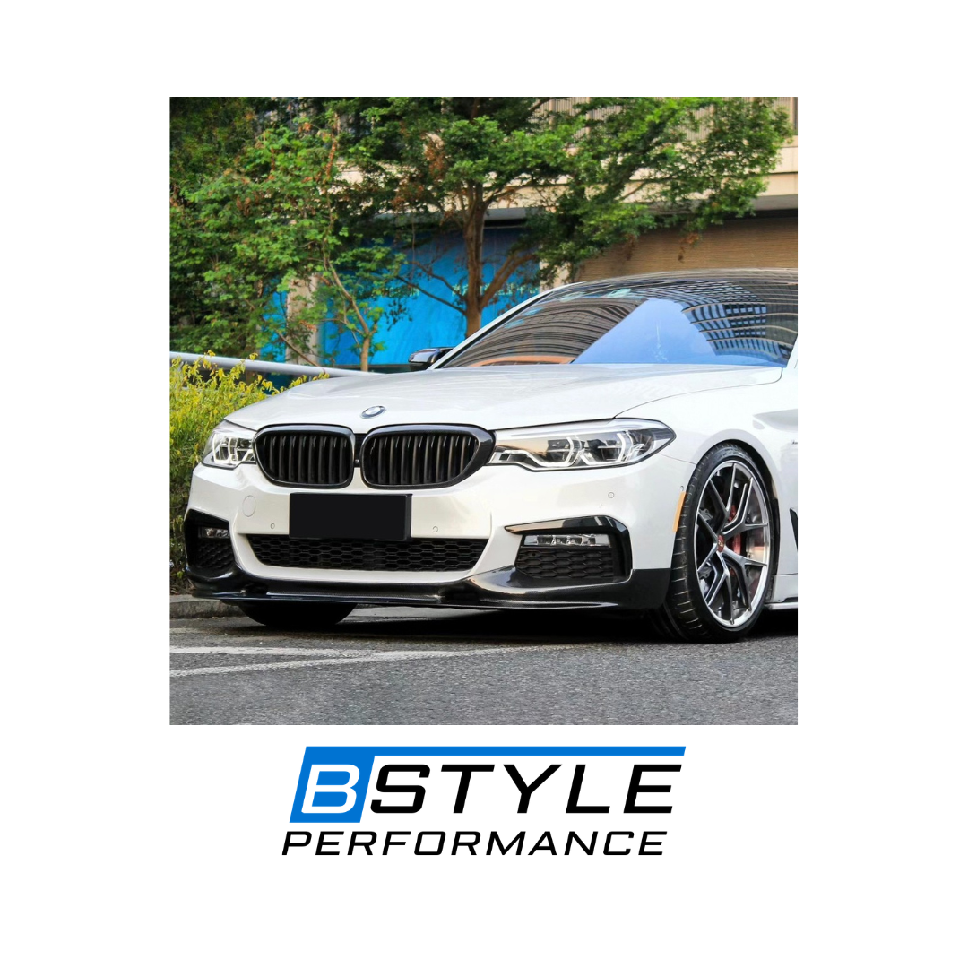 For BMW 5 Series G30 Pre 2017-2020 Carbon Fiber Front Lip High-Quality 3D-Style Carbon Fiber Front Bumper Lip Splitter