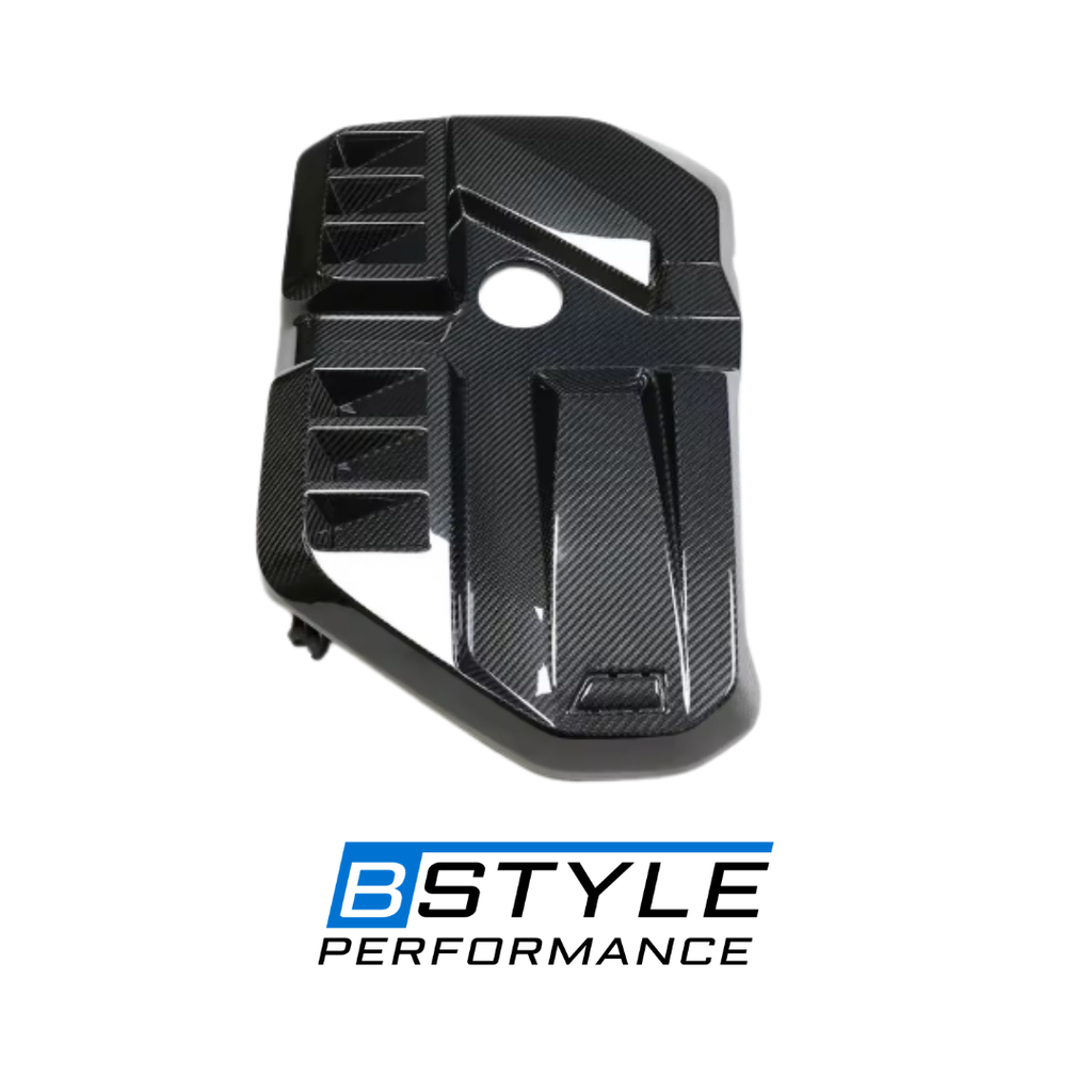BMW G80 M3 G82 M4 G87 M2 Dry Carbon Fiber Engine Cover & Front Bumper Side Vents