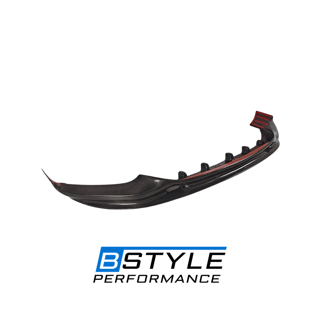 For BMW 5 Series G30 Pre 2017-2020 Carbon Fiber Front Lip High-Quality 3D-Style Carbon Fiber Front Bumper Lip Splitter