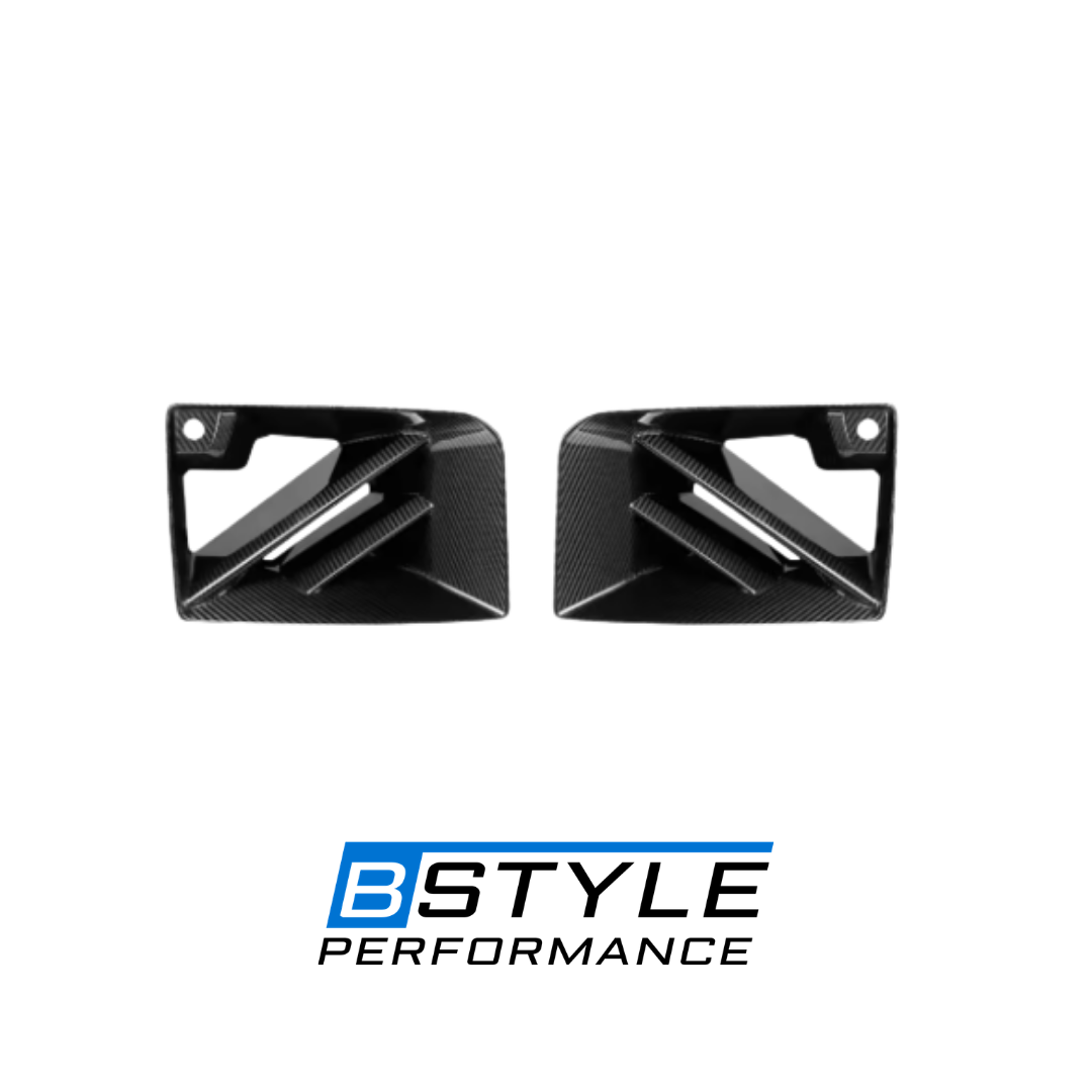 BMW G87 M2 Dry Carbon Fiber Front Bumper Air Vent Grilles - SQ Style