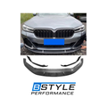 BMW 5 Series G30 LCI MP Style Carbon Fiber Front Bumper Lip Splitter