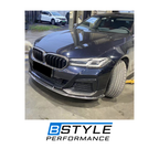 BMW 5 Series G30 LCI MP Style Carbon Fiber Front Bumper Lip Splitter