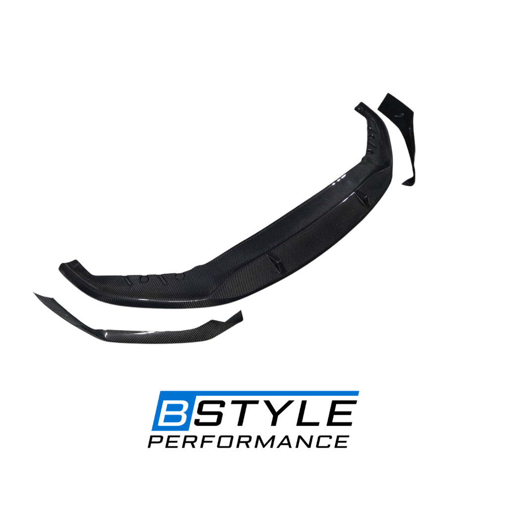 BMW 5 Series G30 LCI MP Style Carbon Fiber Front Bumper Lip Splitter