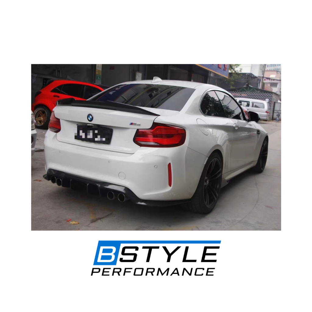 BMW F87 M2 V Style Carbon Fiber Rear Bumper Diffuser