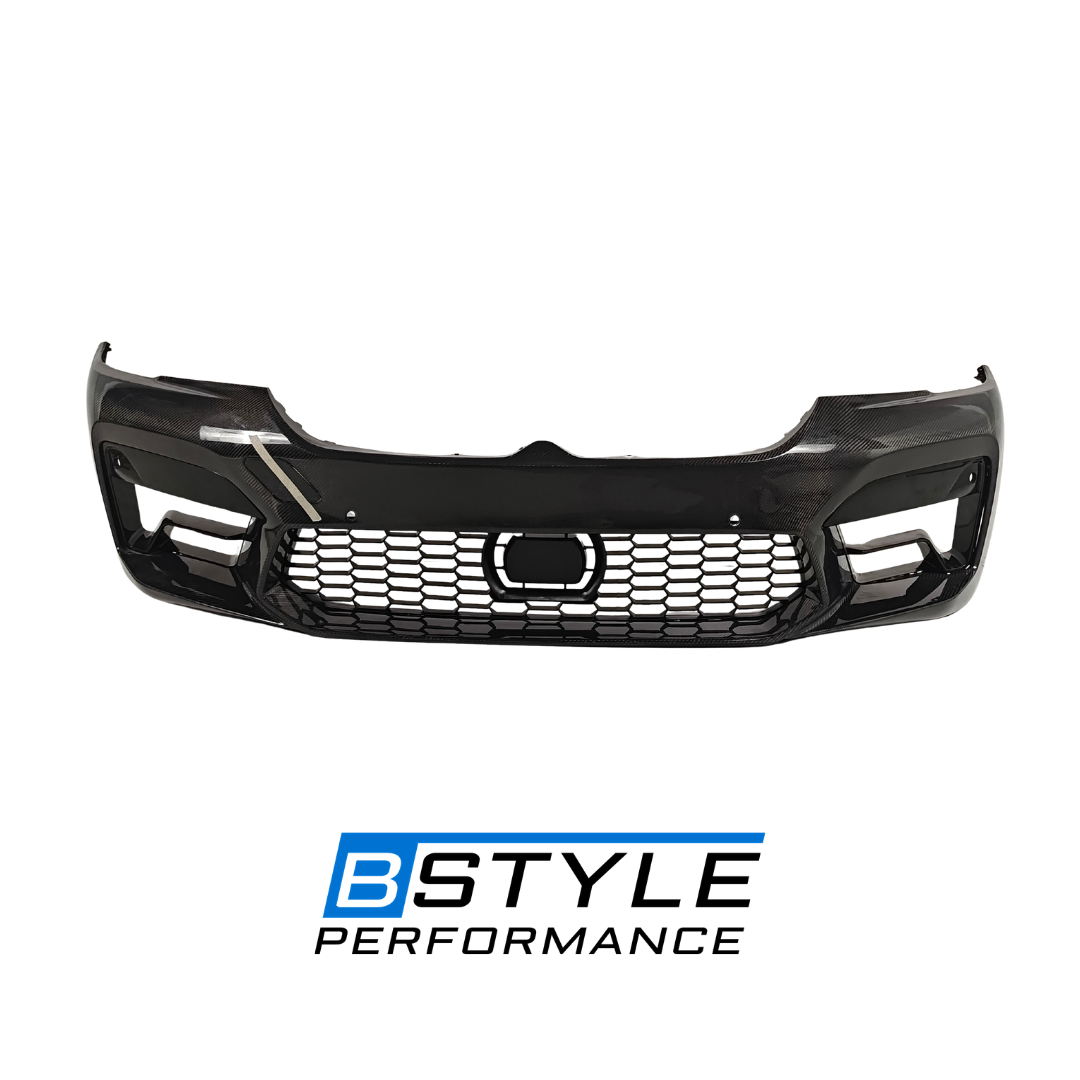 For BMW M5 F90 LCI Modified Wet Carbon Fiber Front Bumper Can Also Be Equipped with Carbon Fiber Front Lip