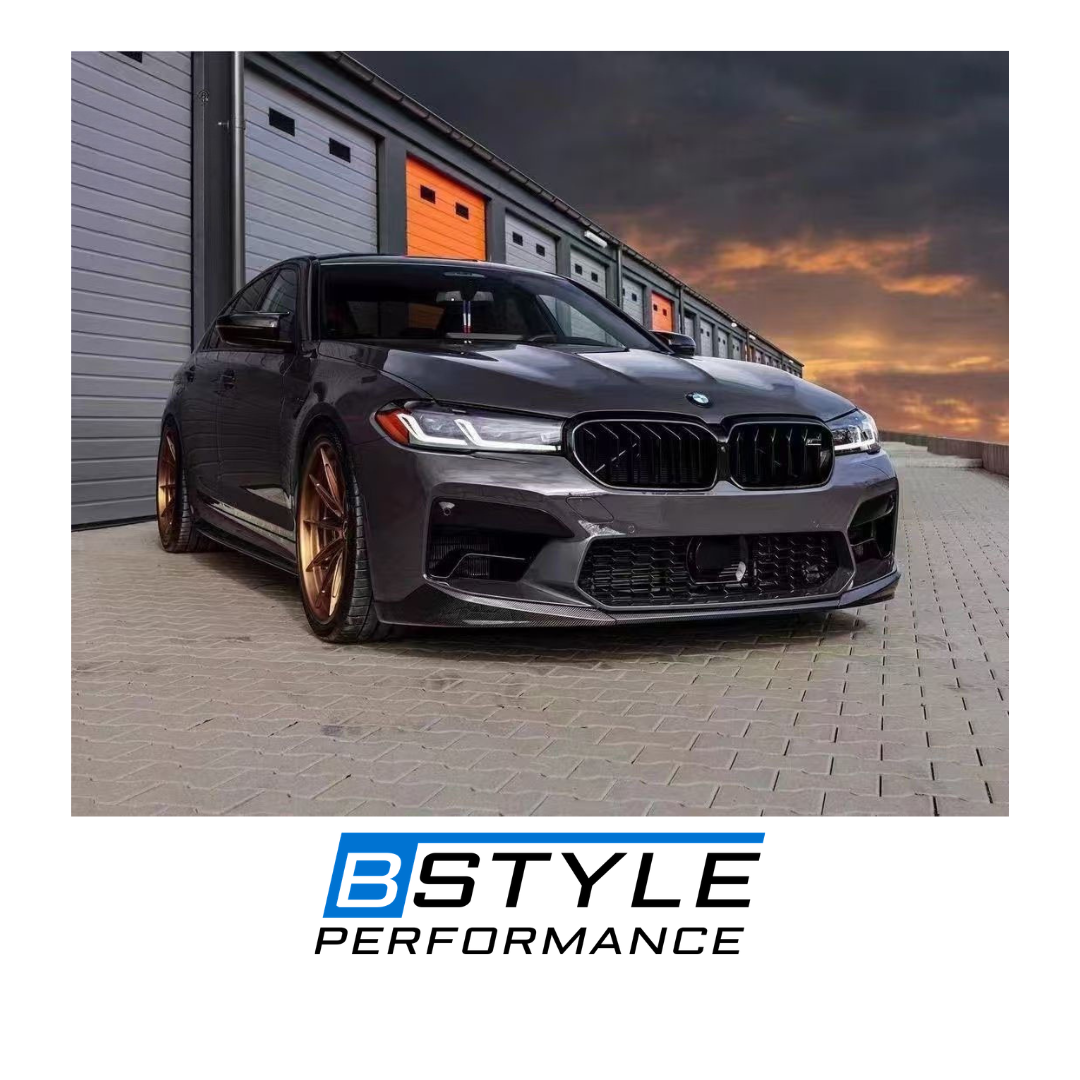 For BMW M5 F90 LCI Modified Wet Carbon Fiber Front Bumper Can Also Be Equipped with Carbon Fiber Front Lip
