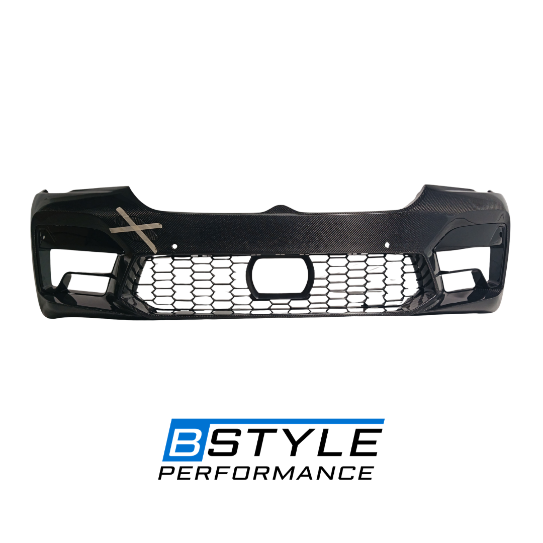 For BMW M5 F90 LCI Modified Wet Carbon Fiber Front Bumper Can Also Be Equipped with Carbon Fiber Front Lip