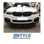 BMW 5 Series G30 ABS + Carbon Fiber Kidney Front Bumper Grille