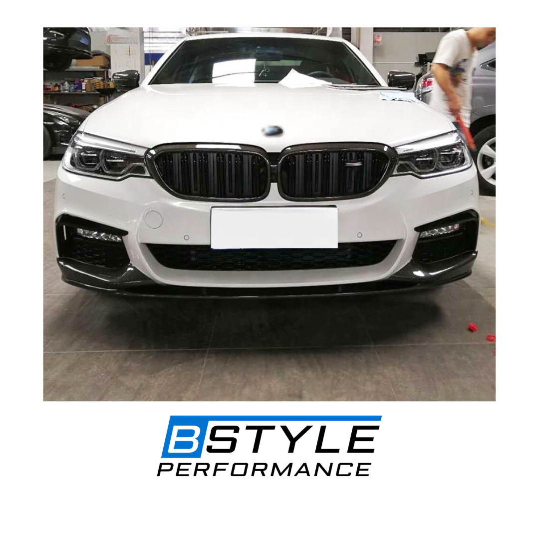 BMW 5 Series G30 ABS + Carbon Fiber Kidney Front Bumper Grille