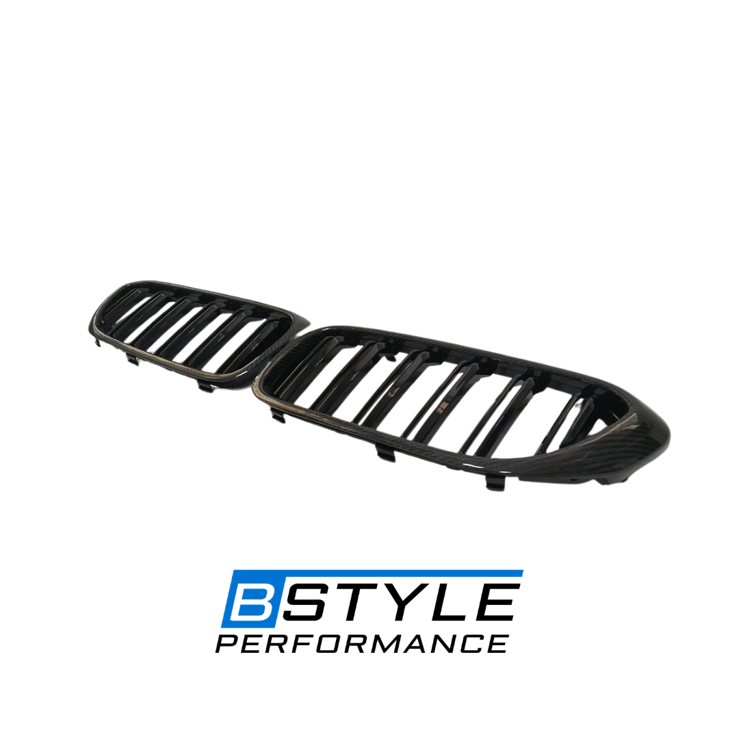 BMW 5 Series G30 ABS + Carbon Fiber Kidney Front Bumper Grille