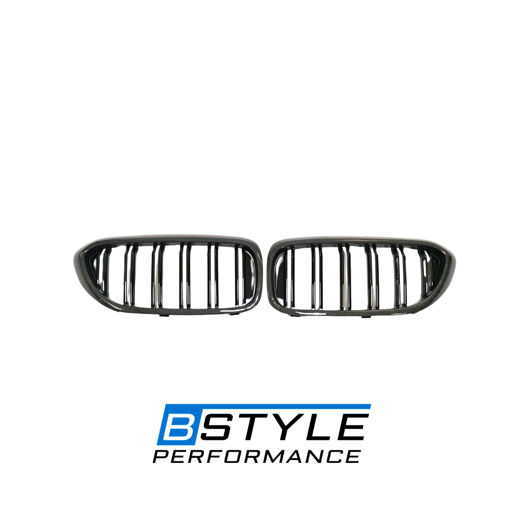 BMW 5 Series G30 ABS + Carbon Fiber Kidney Front Bumper Grille