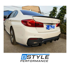BMW 5 Series G30 M Sport FD Style Real Carbon Fiber Rear Bumper Splitters