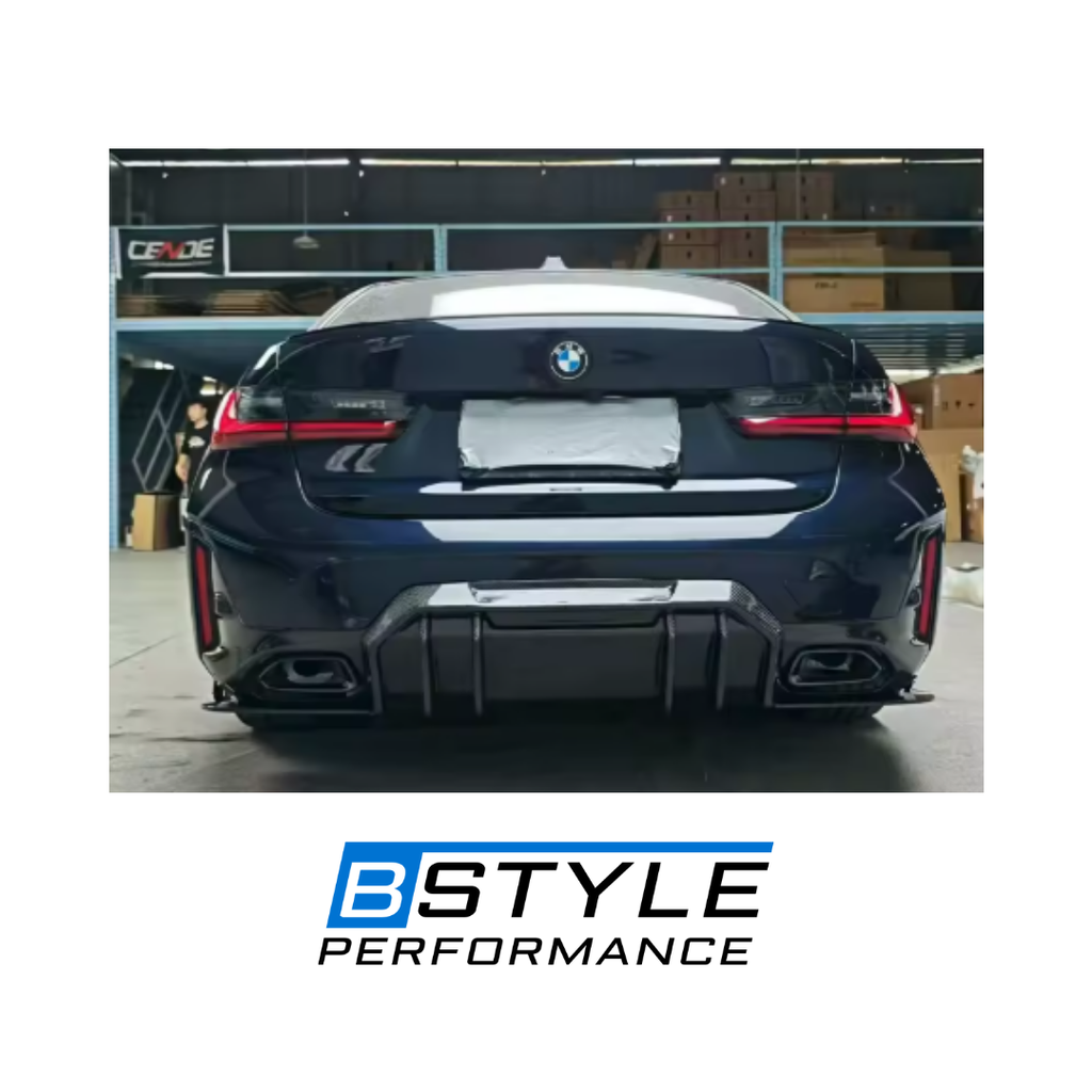 For BMW G20 LCI 2023+ FD Style Carbon Fiber Rear Lip / Diffuser - Real Carbon Fiber for 330i M340i Models, Not for Pre facelift