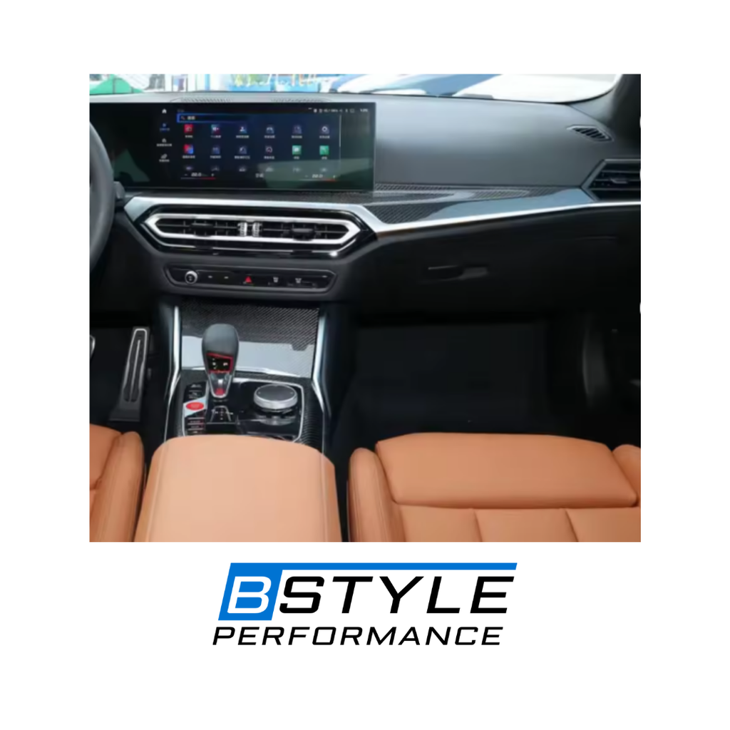 BMW M3 G80 M4 G82 Dry Carbon Fiber Interior Center Console Decoration (5-Piece Set)