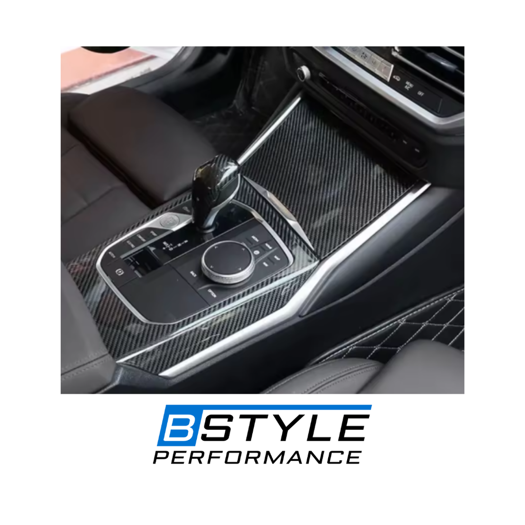 BMW M3 G80 M4 G82 Dry Carbon Fiber Interior Center Console Decoration (5-Piece Set)