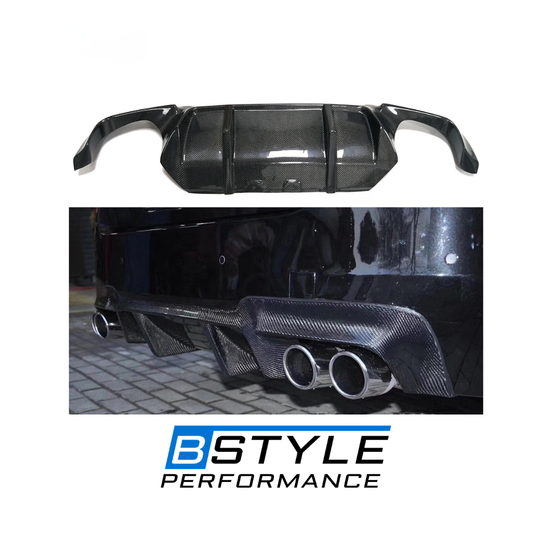 BMW F10 M5 3D Style Real Wet Carbon Fiber Rear Bumper Diffuser