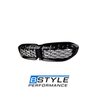 BMW 3 Series G20 G28 Diamond Style Front Kidney Grille - ABS Gloss Black