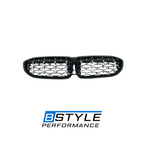 BMW 3 Series G20 G28 Diamond Style Front Kidney Grille - ABS Gloss Black
