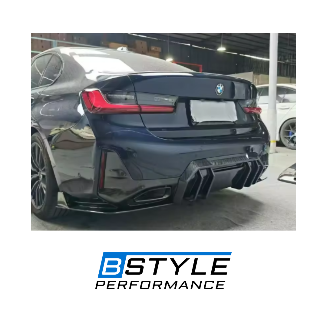 For BMW G20 LCI 2023+ FD Style Carbon Fiber Rear Lip / Diffuser - Real Carbon Fiber for 330i M340i Models, Not for Pre facelift