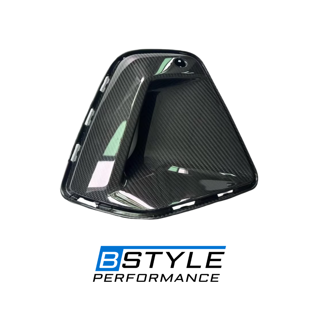 BMW 5 Series G60 & G61 M Sport Real Dry Carbon Fiber Front Bumper Lip Trim