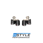 BMW 3 Series G20 Carbon Fiber Look Dual Wall Exhaust Tips - 2020 Style