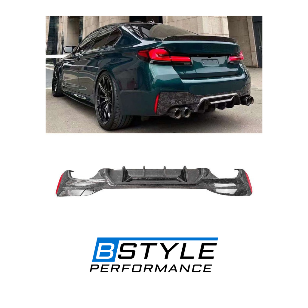BMW G30, G38 & F90 M5 Competitive Style Forged Carbon Fiber Rear Diffuser