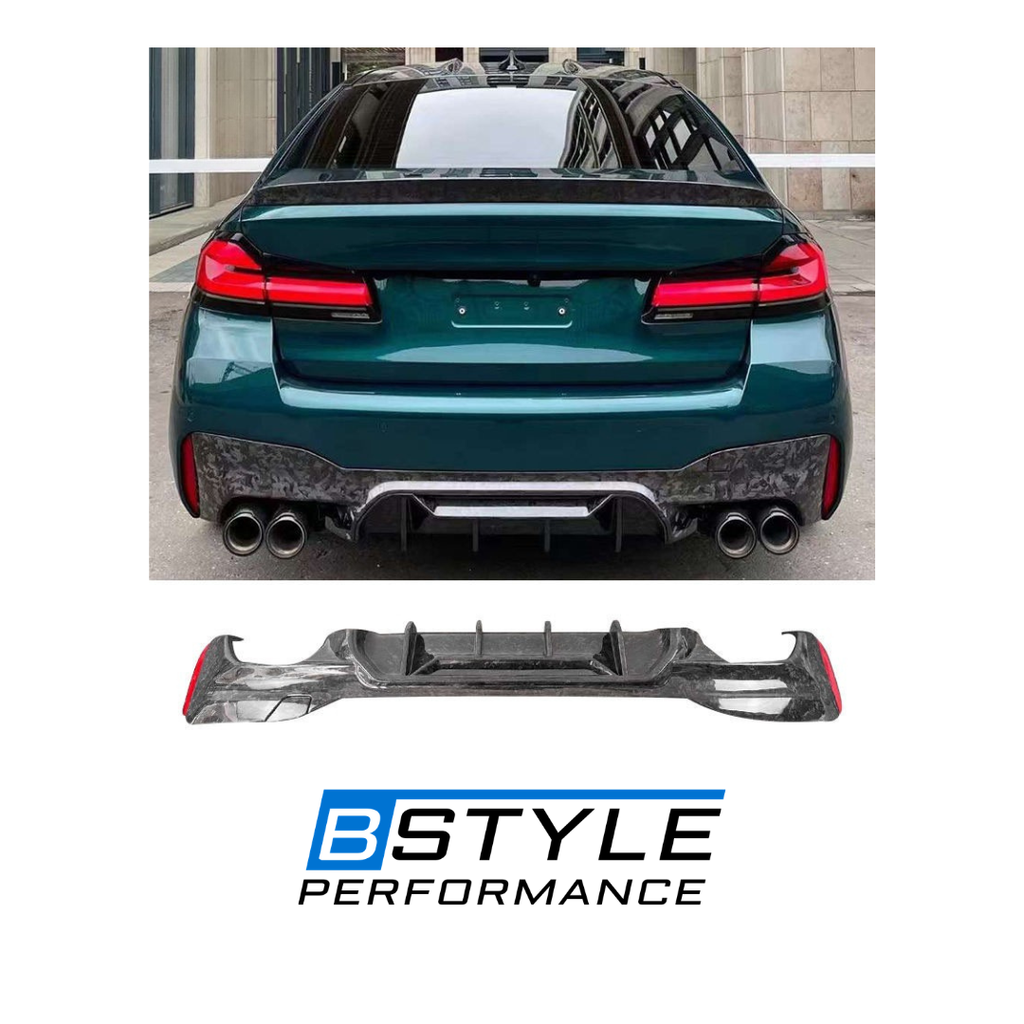 BMW G30, G38 & F90 M5 Competitive Style Forged Carbon Fiber Rear Diffuser