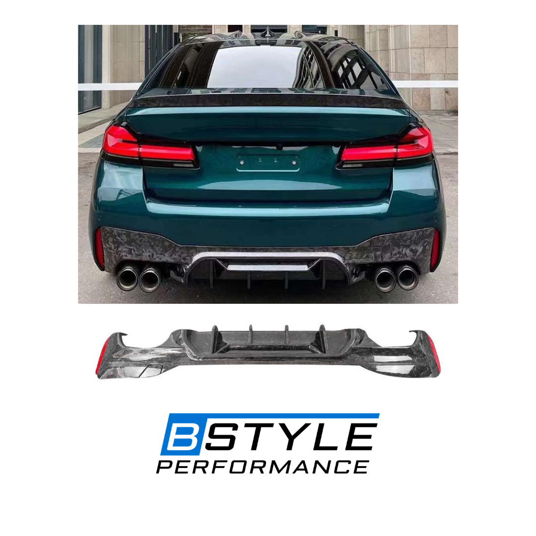 BMW G30, G38 & F90 M5 Competitive Style Forged Carbon Fiber Rear Diffuser