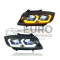 BMW 3 Series E90 E91 Dual-Color Front Laser Headlights (2005-2012) | White & Yellow DRL