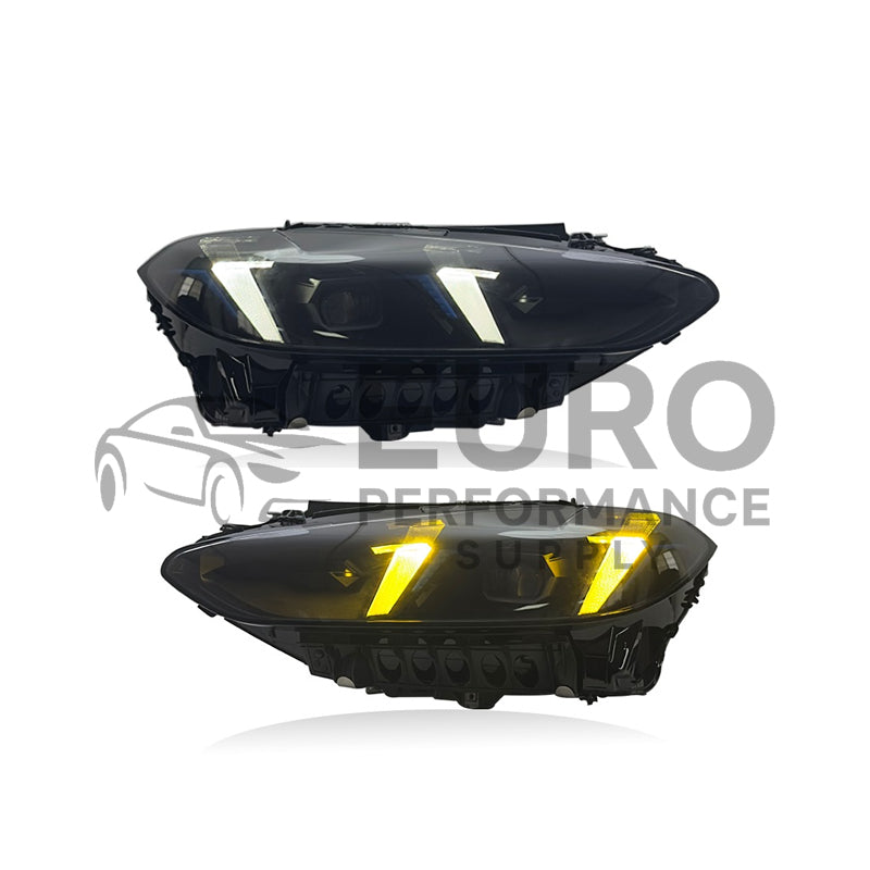Bmw 4 Series G22 G23 G82 (2021-2024) Upgrade 2025 Style Yellow White Headlight