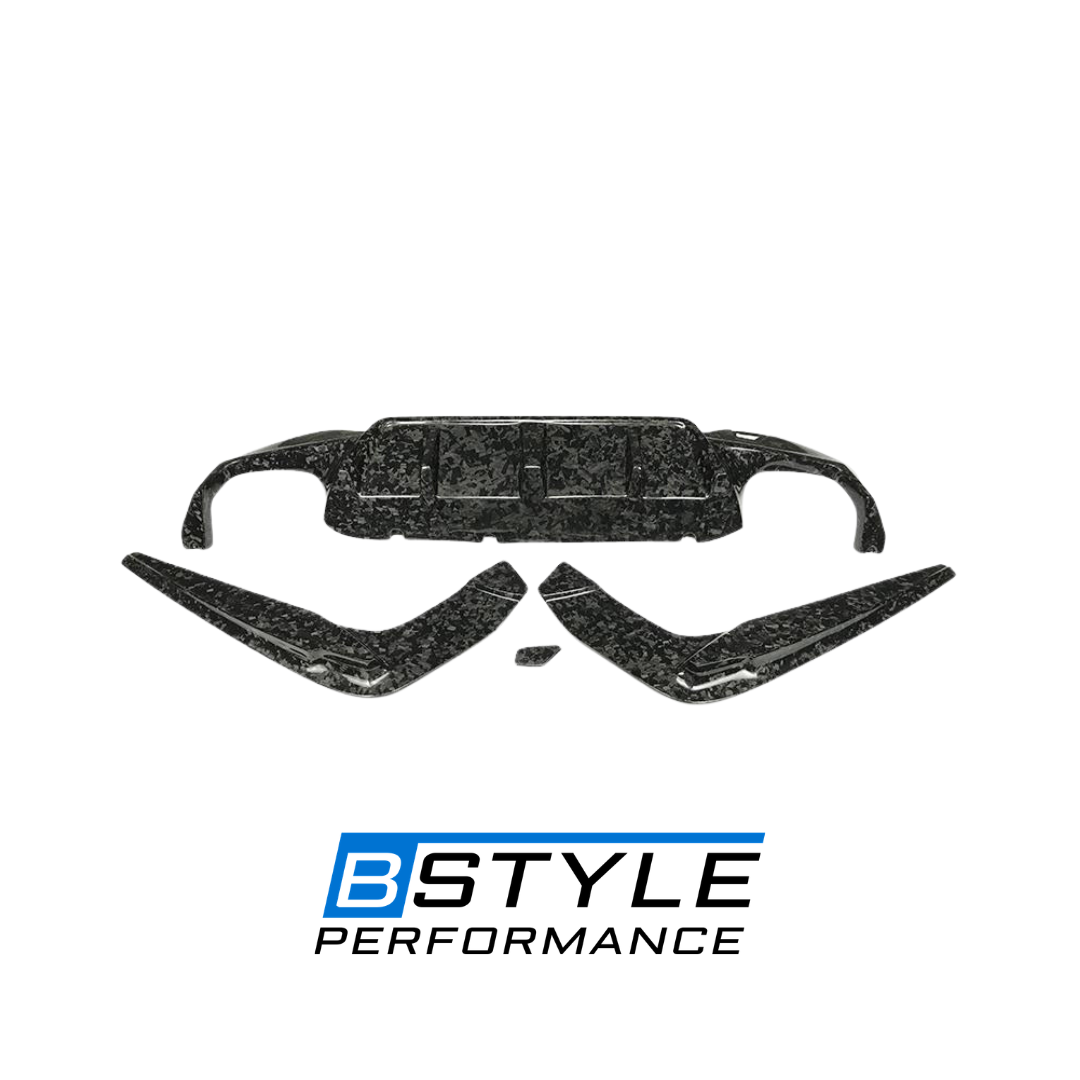 G30 F90 Forged Carbon Fiber Rear Diffuser Lip Splitter Corner Conversion Kit for BMW 5 Series G30 G38 M5 F90 Auto Bumpber Kit