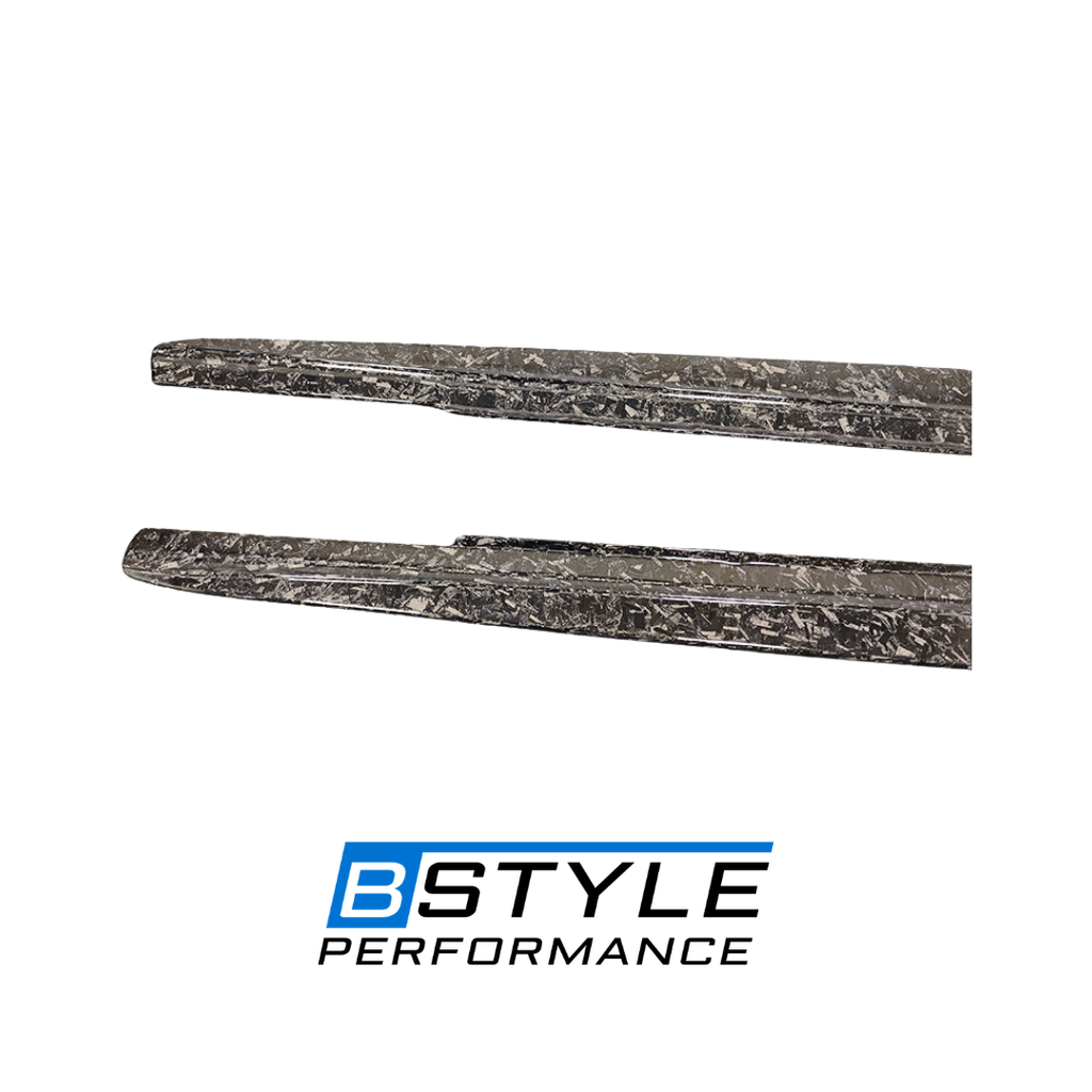 G30 F90 M5 MP Style Forged Carbon Side Skirt Side Bumper Lip Side Splitter Conversion Kit for BMW 5 Series G30 F90 M5 Car Parts