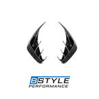 BMW 3 Series G20 M Sport Gloss Black Rear Bumper Air Vent Trim Covers
