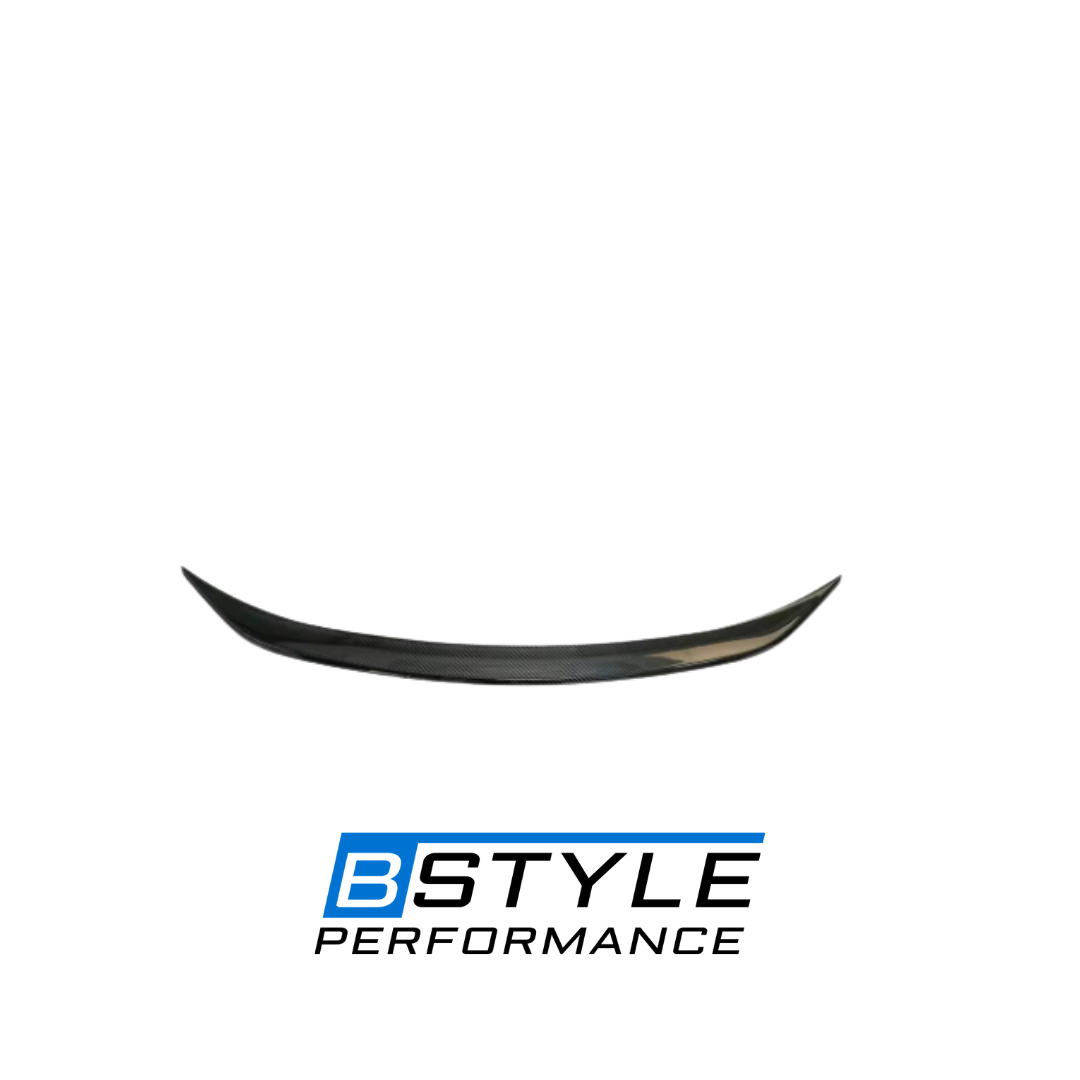BMW 3 Series G20 G28 Dry Carbon Fiber Rear Trunk Spoiler with Chrome Accents