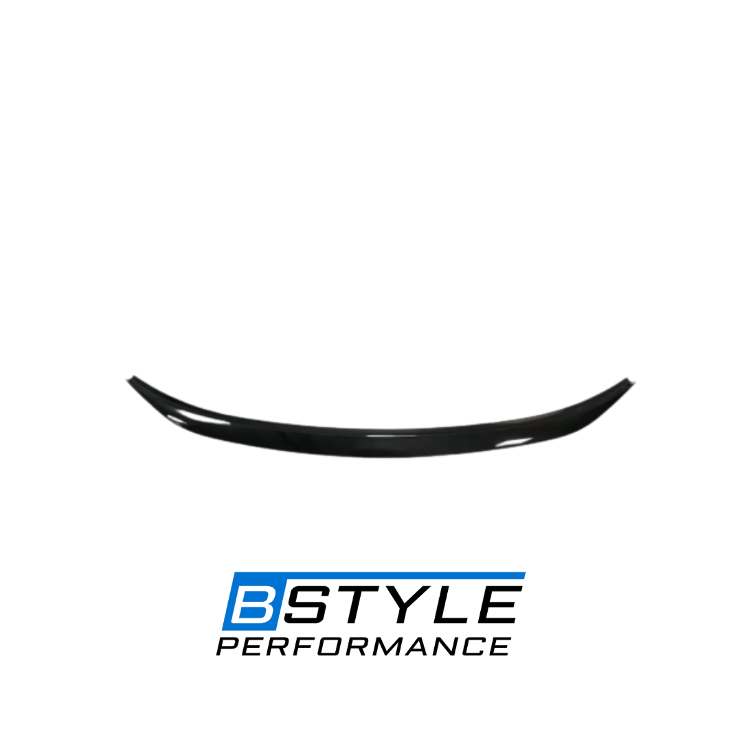 BMW 3 Series G20 G28 Dry Carbon Fiber Rear Trunk Spoiler with Chrome Accents