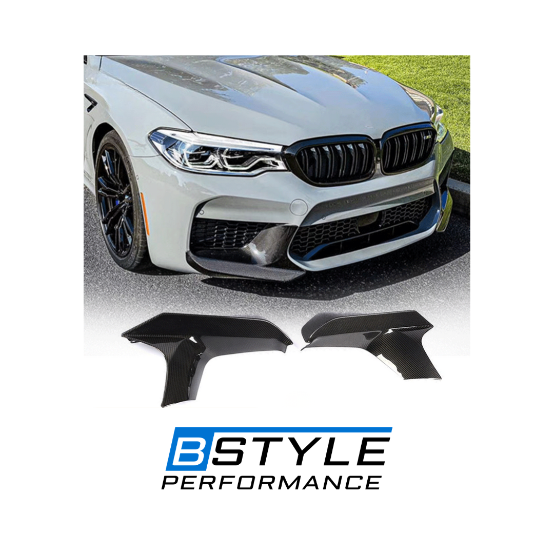 F90 M5 Carbon Fiber Front Lip Splitter Flaps for BMW F90 M5 Front Bumper Splitters Flaps Conversion Kit