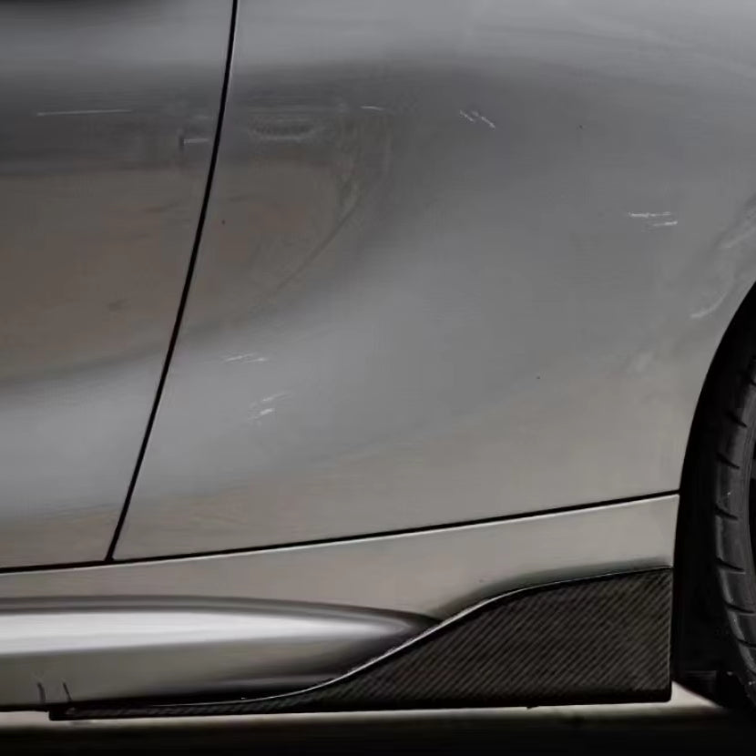 Dry Carbon Fiber Front Lip Diffuser Side Shirts for F87 M2C