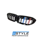 BMW 3 Series G20 G28 M-Color Gloss Black Diamond Mesh Front Grille