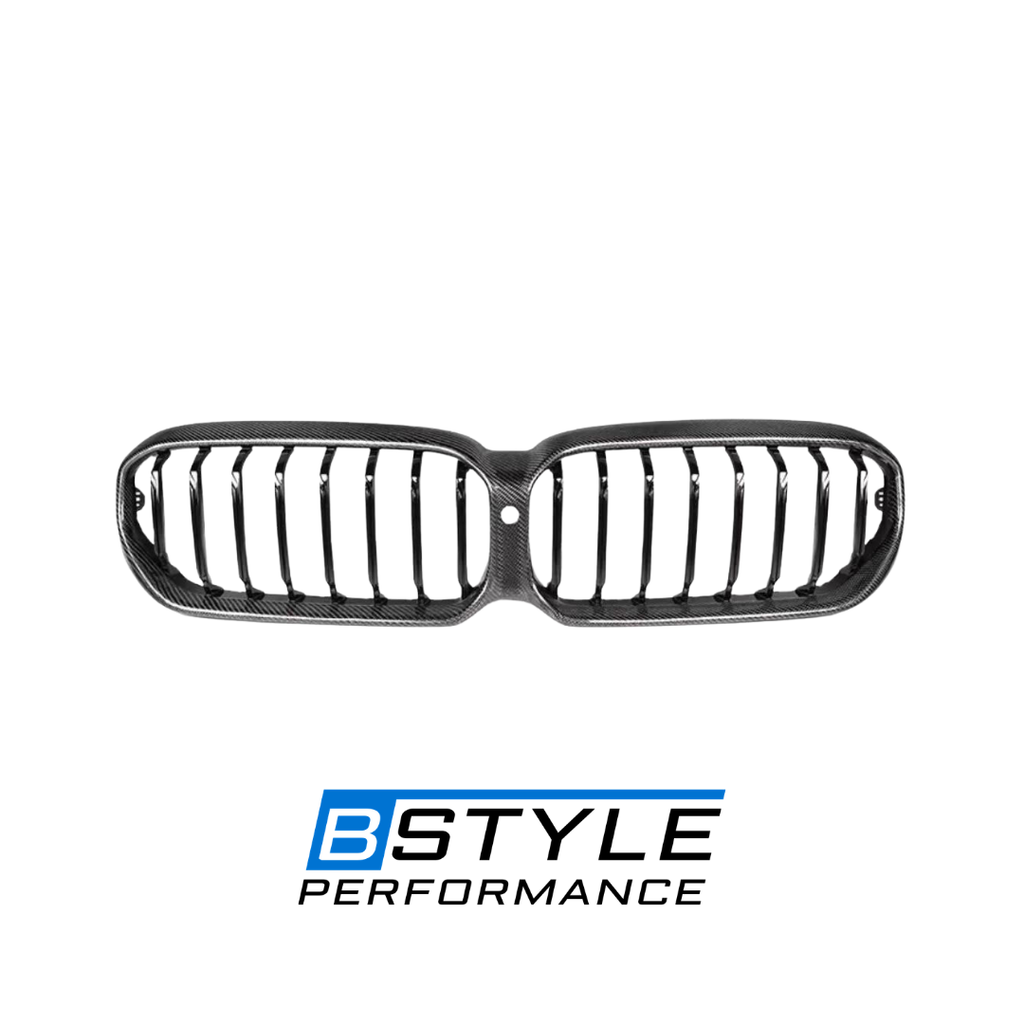 For BMW F90 M5 5 Series G30 Car Parts LCI Carbon Fiber Single Slat Grille Conversion Kit