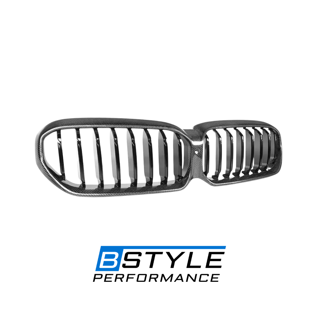 For BMW F90 M5 5 Series G30 Car Parts LCI Carbon Fiber Single Slat Grille Conversion Kit