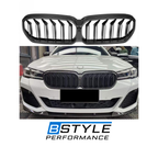 G30 F90 M5 LCI Carbon Fiber Dual Slat Front Bumper Grille Front Grill Convversion Kit for BMW 5 Series G30 M5 F90 LCI Car Parts