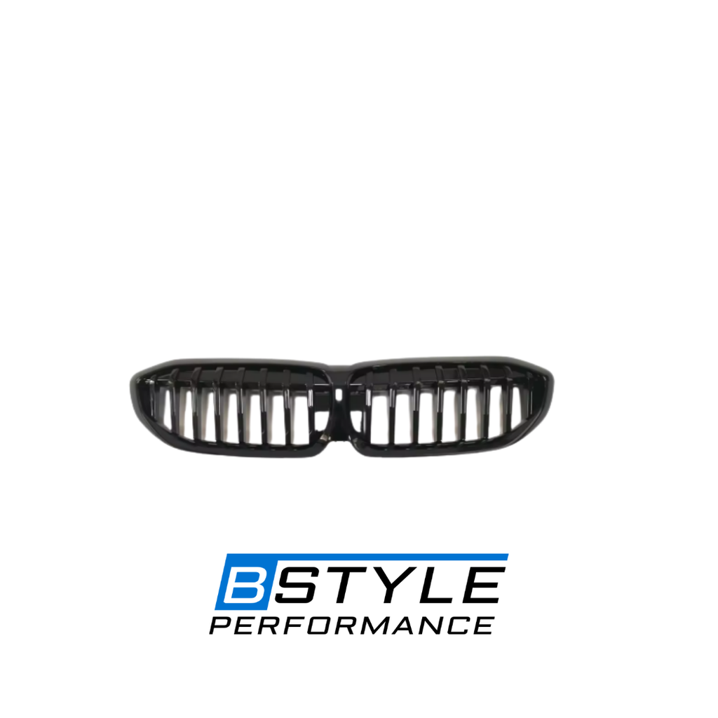 BMW 3 Series G20 Pre-LCI Gloss Black Single Line Front Kidney Grille