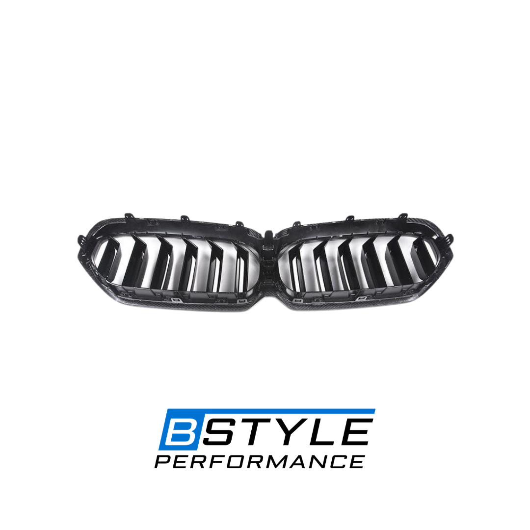 G30 F90 M5 LCI Carbon Fiber Dual Slat Front Bumper Grille Front Grill Convversion Kit for BMW 5 Series G30 M5 F90 LCI Car Parts