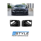 BMW G87 M2 Dry Carbon Fiber Front Bumper Air Vent Grilles - SQ Style