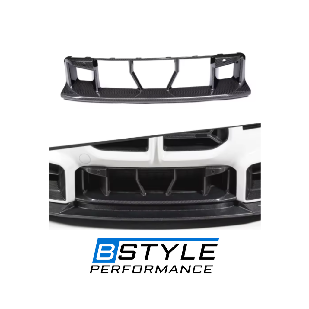 BMW G87 M2 Dry Carbon Fiber Front Bumper Lower Air Vents - Pre-preg Carbon